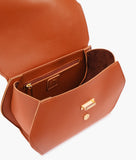 RTW - Brown top-handle hexagon bag