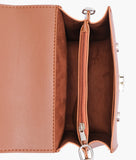 RTW Brown top-handle mini cross-body bag