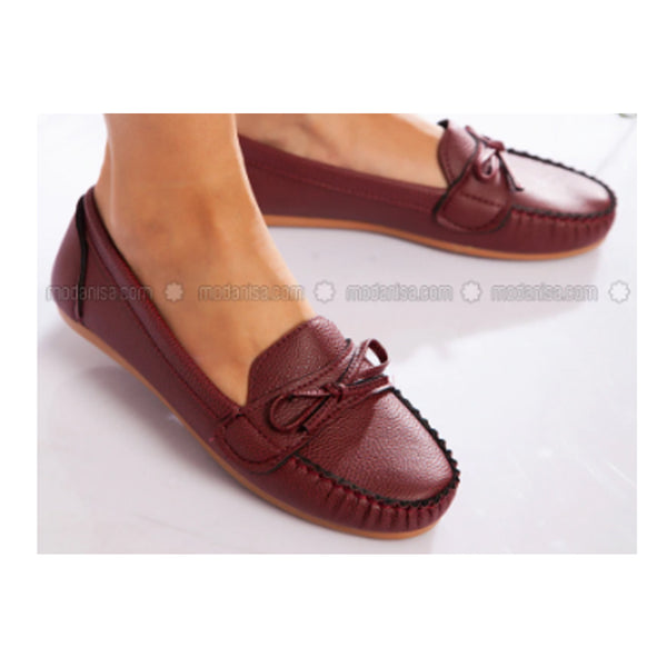 Modanisa- Shoe Pool Casual - Maroon - Casual Shoes