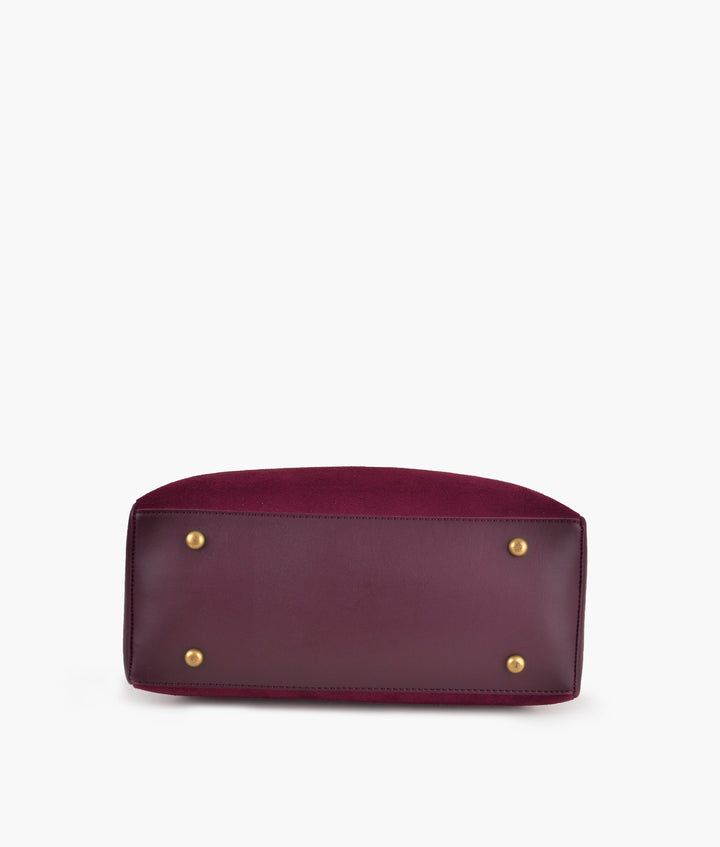 RTW - Burgundy suede mini bag