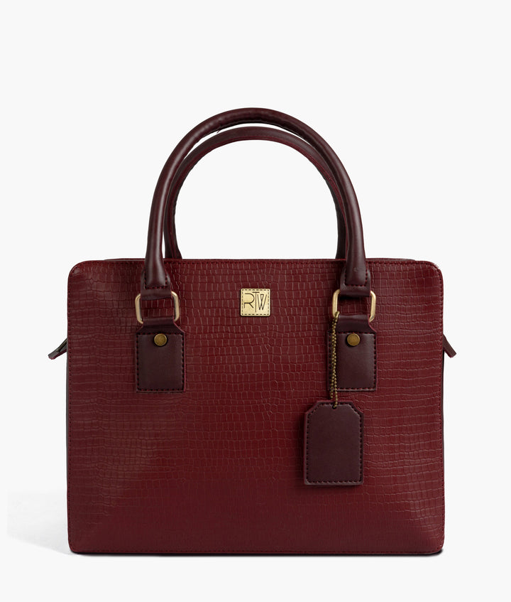 RTW - Burgundy mini duffle bag