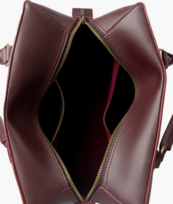 RTW - Burgundy mini duffle bag