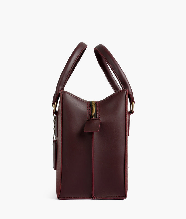 RTW - Burgundy mini duffle bag