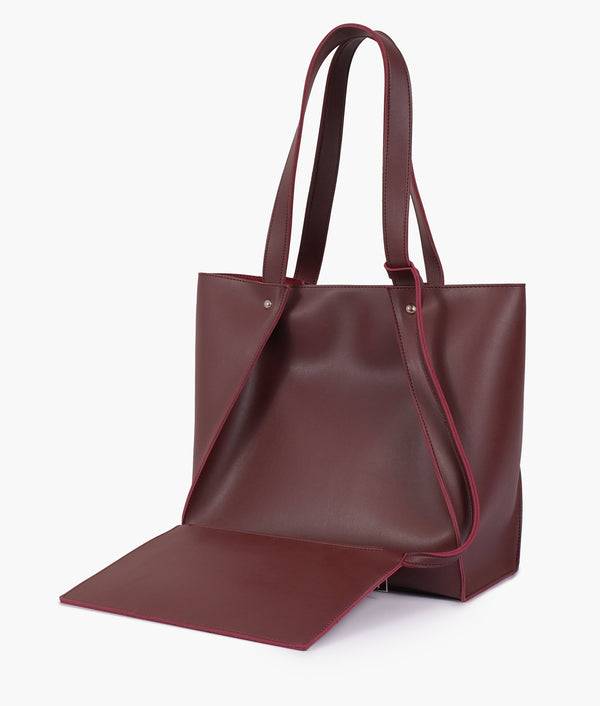 RTW - Burgundy shopping tote bag