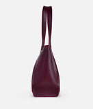RTW - Burgundy suede shopping tote bag