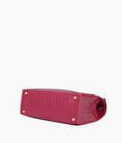 RTW - Burgundy top-handle crocodile mini bag