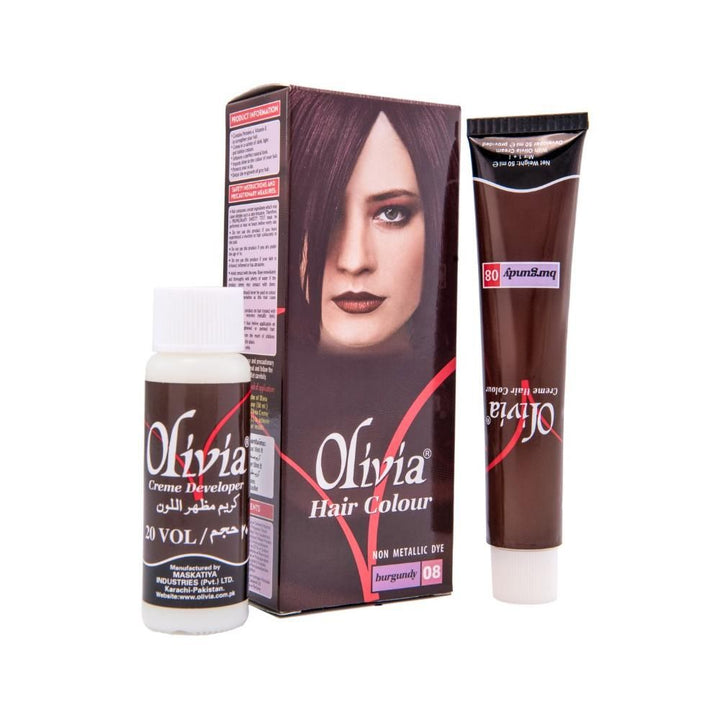 Olivia- Hair Colour Burgandy