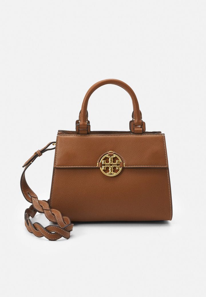 Tory Burch-Miller Top Handle Satchel Light Umber