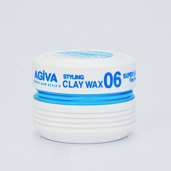  Agiva Hair Styling Fiber Clay Texture Wax 06 Medium Hold  Perfect Control Natural Finish 6oz : Beauty & Personal Care