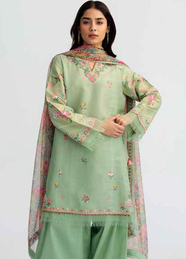 Coco by Zara Shahjahan - Embroidered Lawn Suits Unstitched 3 Piece CZS23S 2B - Summer Collection