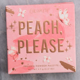 Colourpop- Peach, Please palettes - warm shimmery peach shades; 