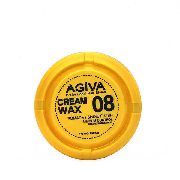 Agiva Cream Wax 08 Pomade Shine-Finish-Medium-Control-175ml - Edenshop