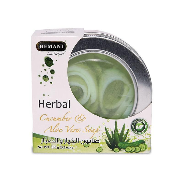 HEMANI HERBAL - Transparent Aloe with Cucumber Soap 100gm