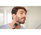 Philips 8 tools, (Face+Head), Rinseable attachments, 60 minute runtime, 3 year warranty, (trimmer, nose & ear trimmer, adjustable beard comb, 2 stubble combs, 3 hair combs, storage pouch)