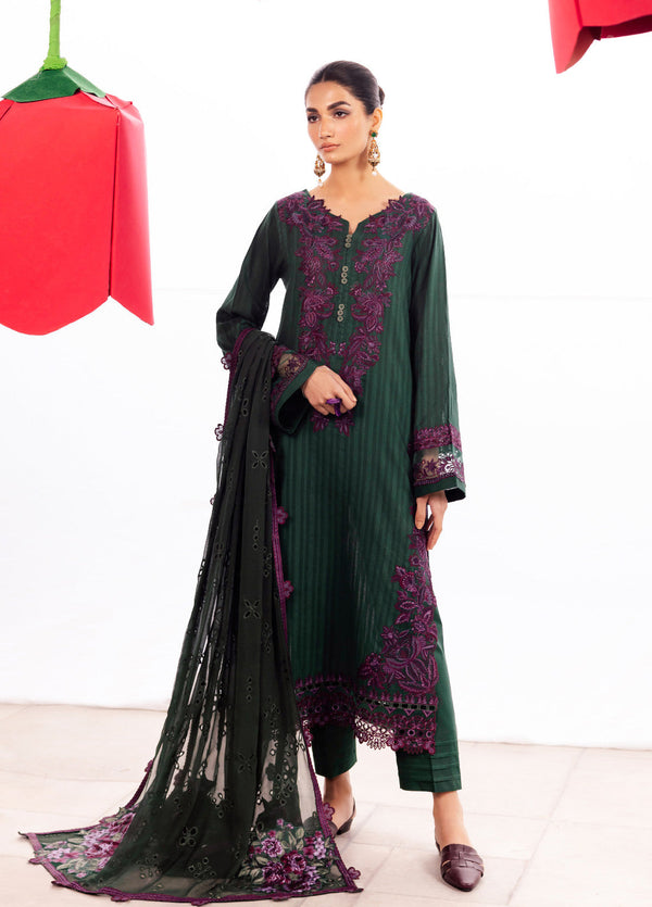 Dahlia By Iznik Embroidered Luxury Lawn 3 Piece Unstitched Suit IZ24DLL 02 WHIMSY