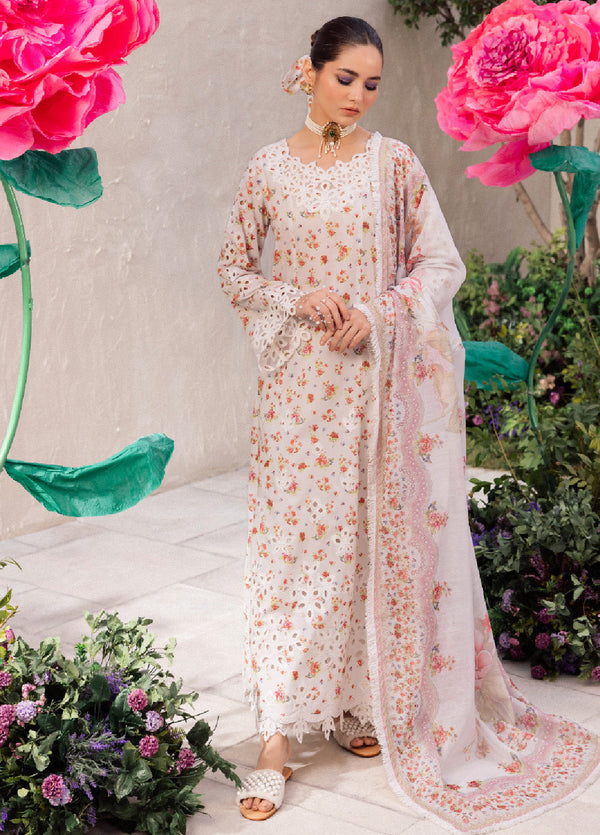 Dahlia By Iznik Embroidered Luxury Lawn 3 Piece Unstitched Suit IZ24DLL 05 SPLENDOUR