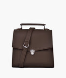 RTW - Dark brown push-lock messenger bag