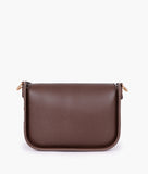 RTW - Dark brown saddle bag with twist lock