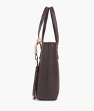 RTW - Dark brown tote bag with detachable pouch