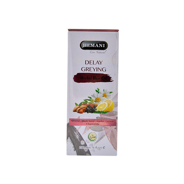HEMANI HERBAL - Delay Greying Hair Oil 200ml