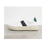 Asos- Topman Trainers with Navy Stripe in White