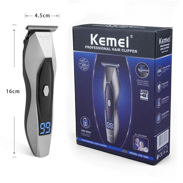 Kemei- KM-1656 Professional Hair Trimmer Rechargeable