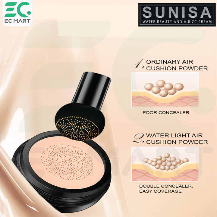 Sunisa Water proof Liquid Foundation with Sponge