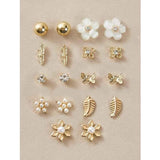 Shein- Earrings Decorated with Artificial Pearls for Girls, 9 pairs by Bagallery Deals priced at 650 | Bagallery Deals
