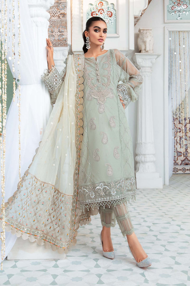 Maria B- Lawn 3 piece Unstitched Suit- D3