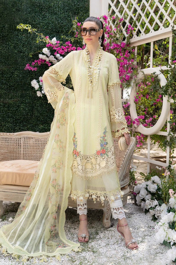 Maria B- Lawn 3 piece Unstitched Suit- D4