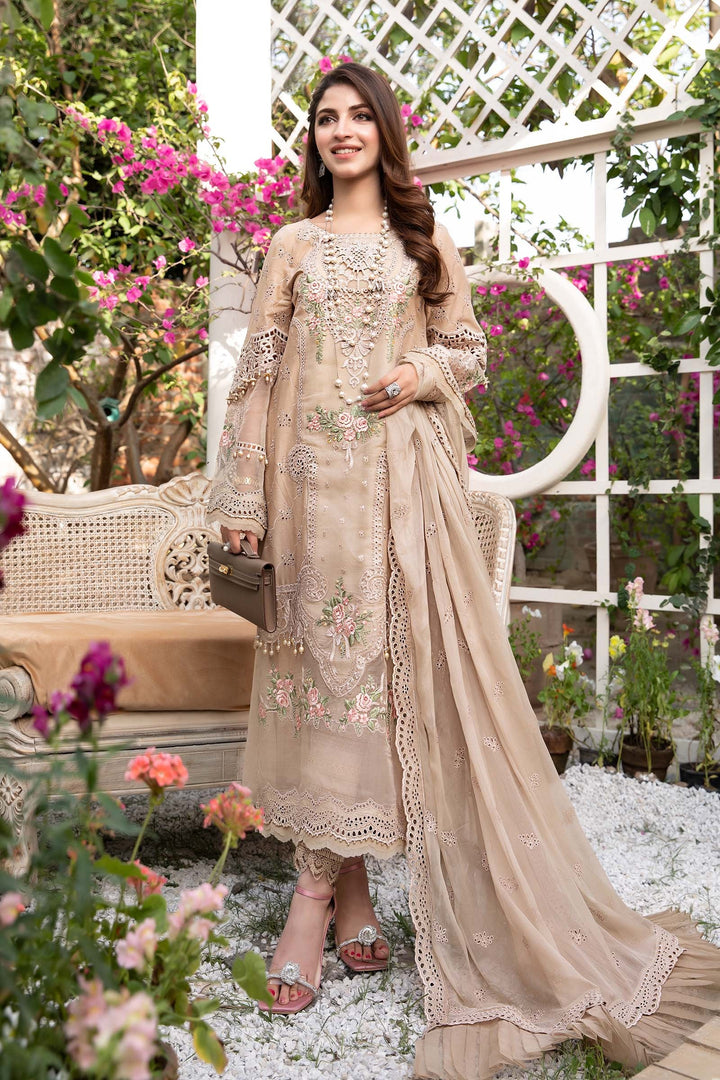 Maria B- Lawn 3 piece Unstitched Suit- D6