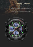 Naviforce Black Dial Dual Time Black Strap Watch