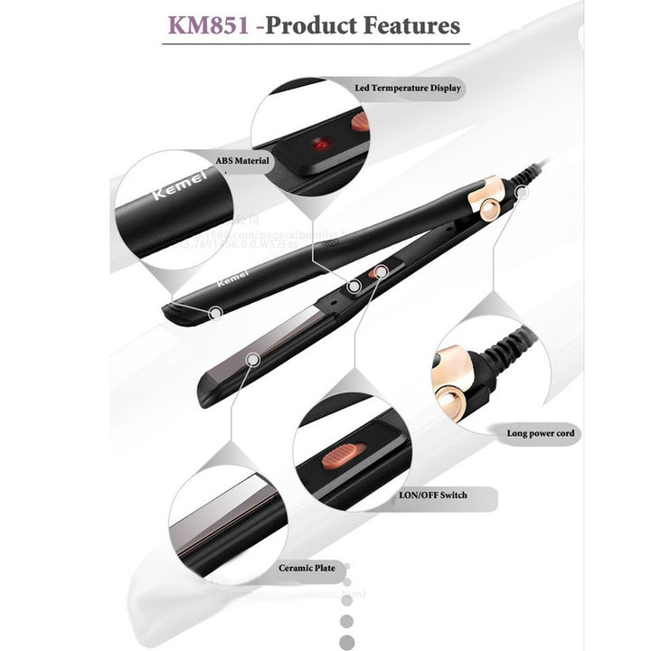 Kemei- KM-851 Professional Hair Straightener