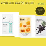 Missha- sheet mask Special offer