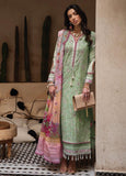 Kesh By Farah Talib Aziz Embroidered Lawn Suits Unstitched 3 Piece FTA23K FTA 01 Mint Debbagh Luxury Collection