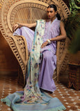 Kesh By Farah Talib Aziz - Embroidered Lawn Suits Unstitched 3 Piece FTA23K FTA-04 Zat Lavender - Luxury Collection