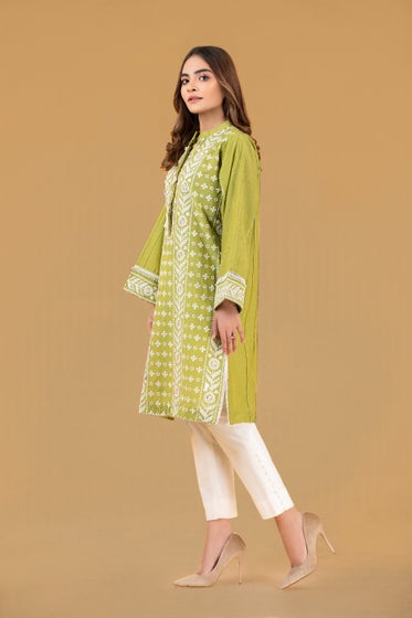 Gul Ahmed- Fancy Fabric Emb Shirt WGK-YDS-DE-420