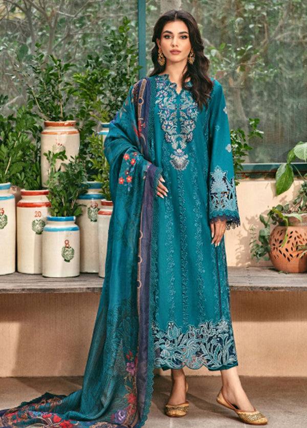 Florent Embroidered Lawn 3 Piece Unstitched Suit FL24LL-2B