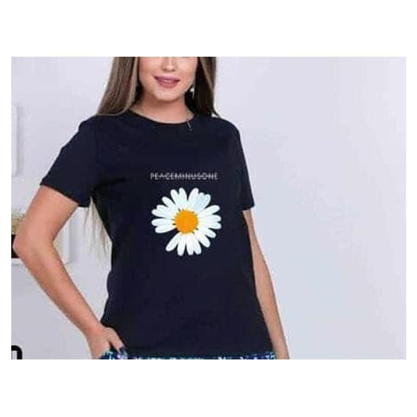 Casualz Clothing- Women T-Shirt Flower