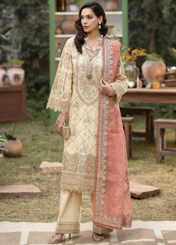 Gulposh By Serene Luxury Embroidered Lawn 3 Piece Unstitched Suit S24GLL-41-LAYLA