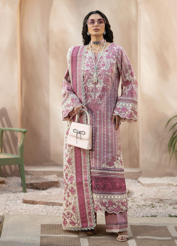 Gulposh By Serene Luxury Embroidered Lawn 3 Piece Unstitched Suit S24GLL-52-ABEER