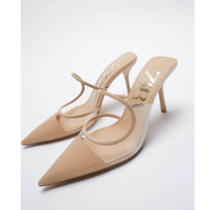 Zara- Vinyl High-Heel Shoes