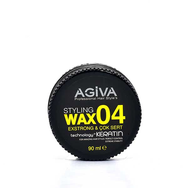 Agiva Hair Styling Wax 04 Extra Strong Black 90ml - Edenshop