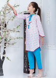 Hiba Clothing Cotton 2 Piece Suit for Girls - HPW-007 PINK PAISLEY
