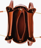 RTW - Brown metal handle tote bag