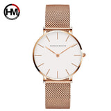 Hannah Martin- CH36 Low price automatic quartz wristwatch for girls minimalist steel designer ladies fancy watches- Pink