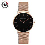 Hannah Martin- CH36 Low price automatic quartz wristwatch for girls minimalist steel designer ladies fancy watches- Gold