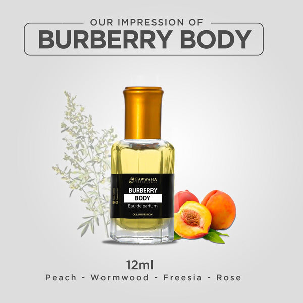 Fawwaha Fragrances- Our Impression Of Burberry Body, 12 ml (Roller Form)