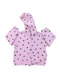 Kids creation - Baby Pink Polka Dots Zipper For Girls