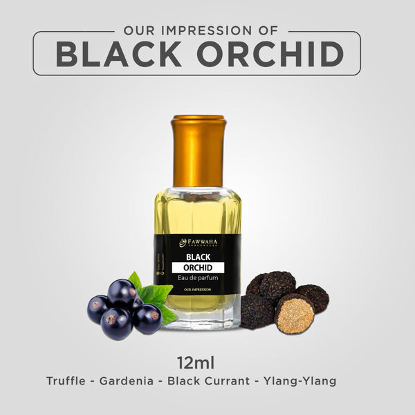 Fawwaha Fragrances- Our Impression Of Black Orchid 12 ml (Attar Form)